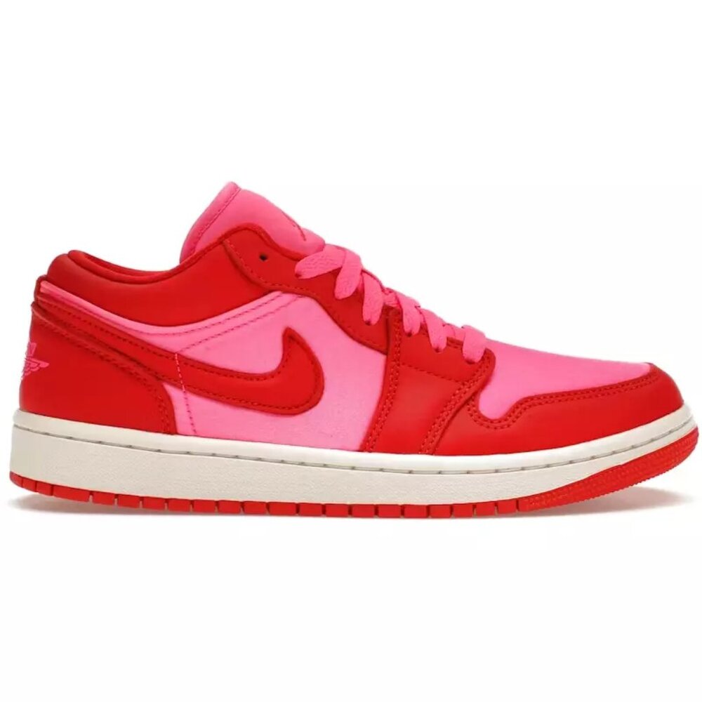 FB9893-600 Nike Air Jordan 1 Low SE Pink Blast Chile Red Sail (Women's)